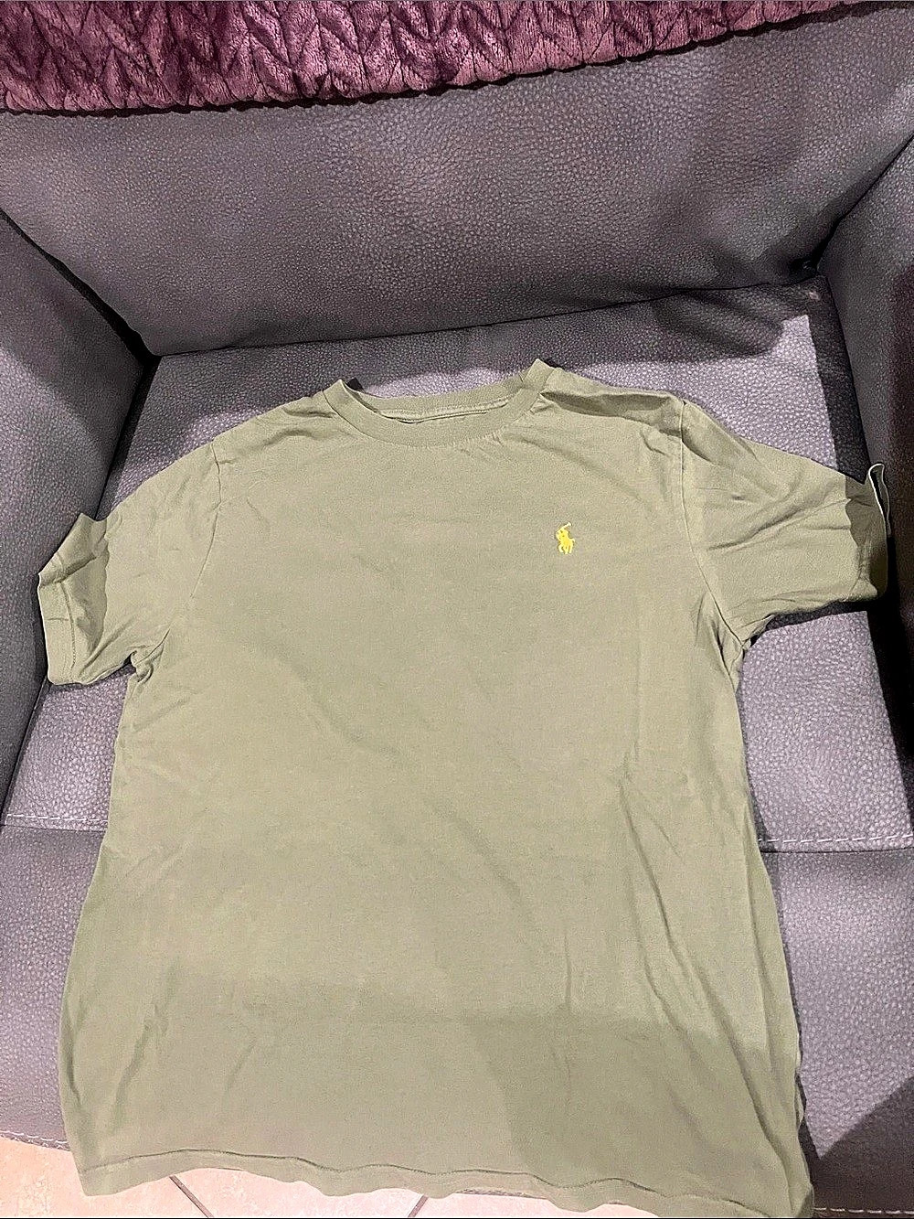 Polo Ralph Lauren Cotton Crewneck T-Shirt Green 10/12 Medium